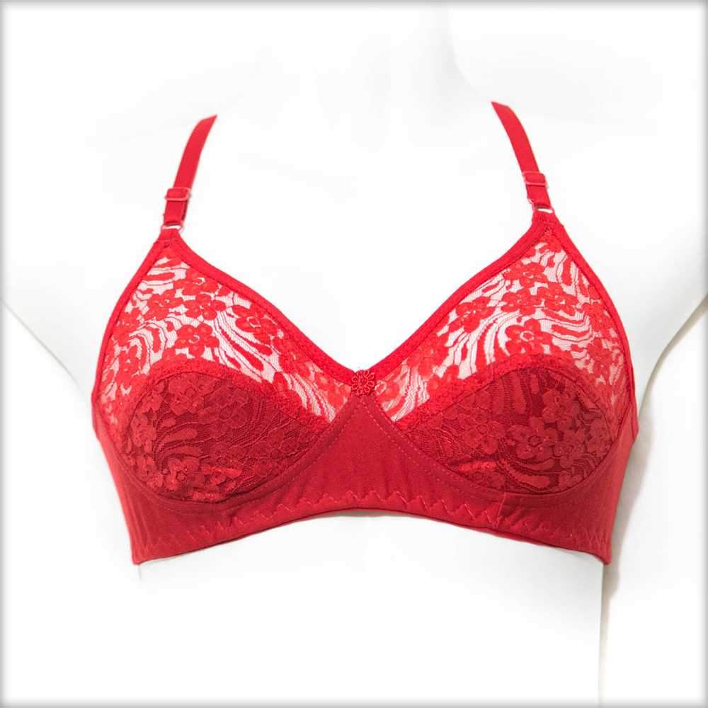 Red Lace Bra – Elegant & Comfortable